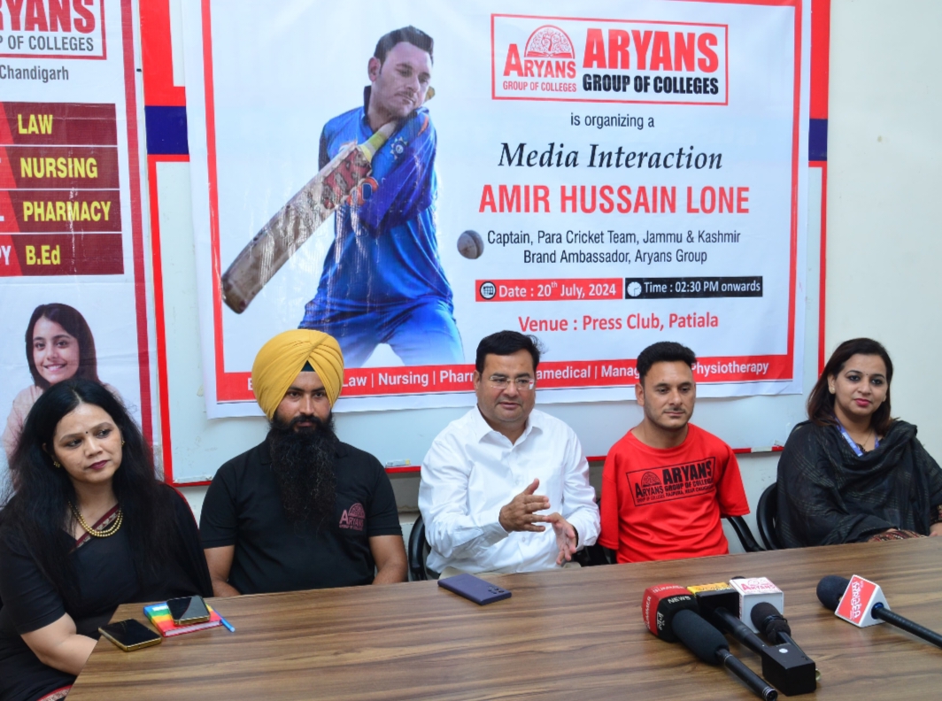 Para cricketer Amir Hussain became the brand ambassador of Lone Aryans Group of Colleges